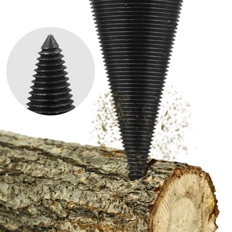 Effortless Firewood Splitting Drill Bit for Any Power Drill