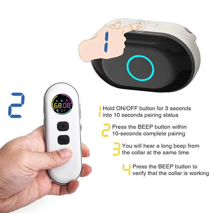 Remote-Controlled Training Collar for Small Dogs – Waterproof & Rechargeable