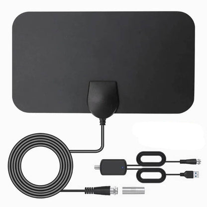 UltraClear 300-Mile Indoor HDTV Antenna with Enhanced Signal Boost