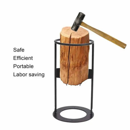 Effortless Log Splitter with Sturdy Base and Comfortable Grip