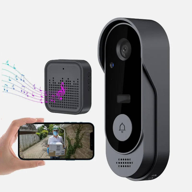 Smart Wireless Doorbell with Night Vision & Two-Way Communication