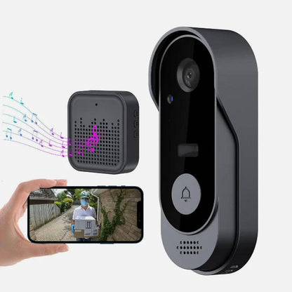 Video Doorbell with Motion Sensor, Night Vision & Local Storage