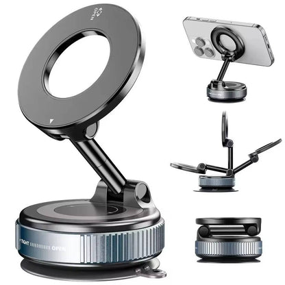 Magnetic Car Phone Holder with 360° Rotation for All Devices