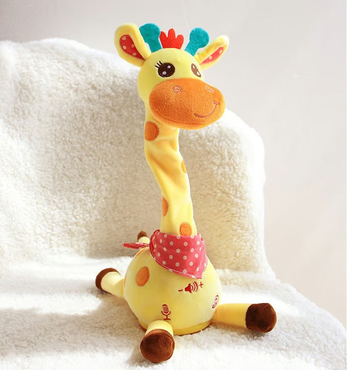 Cuddly Musical Giraffe with Voice Replay, 12in Rechargeable