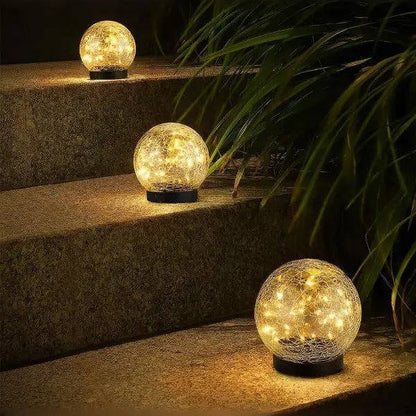 Twilight Radiance Solar Orbs for Outdoor Ambiance - 2 Pack