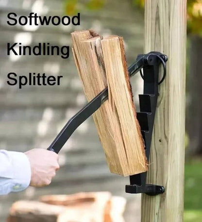 Wall-Mounted Kindling Splitter - Efficient Firewood Preparation Tool