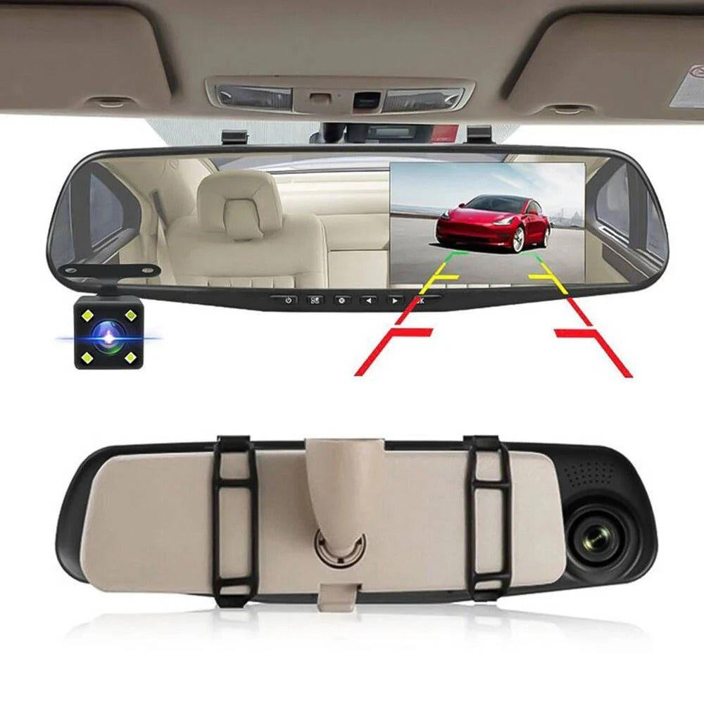 1080P HD Dual Lens Rearview Camera for Enhanced Safety