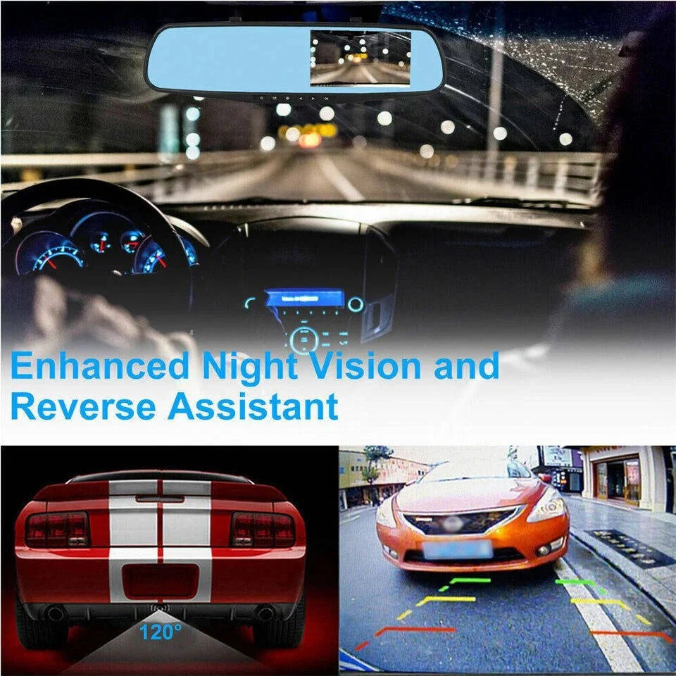 1080P HD Dual Lens Rearview Camera for Enhanced Safety