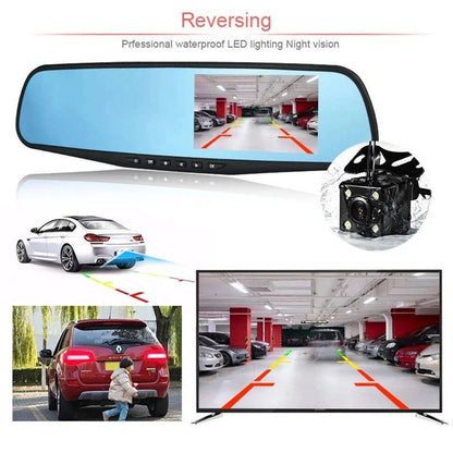 1080P HD Dual Lens Rearview Camera for Enhanced Safety