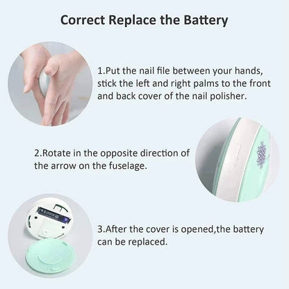 Gentle Baby Nail File with 6 Attachments for Safe Grooming