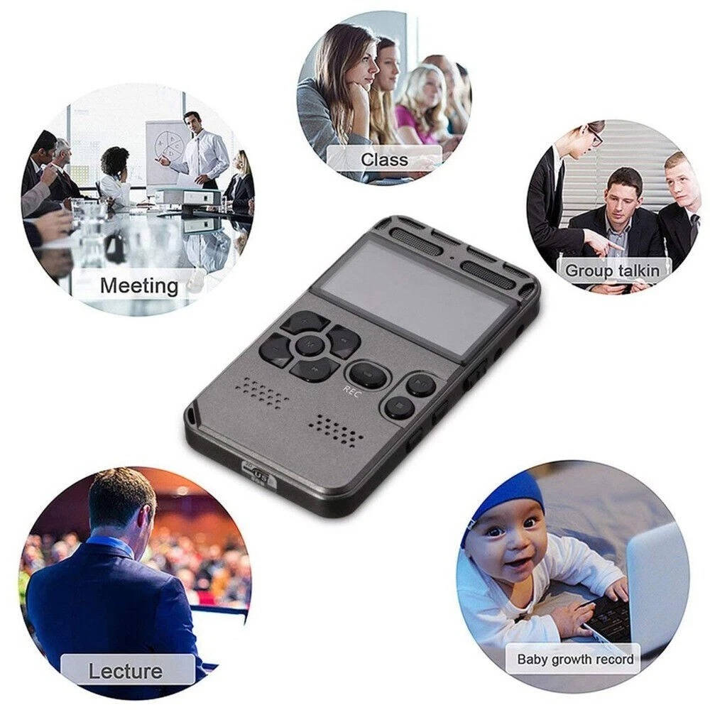64GB Smart Digital Voice Recorder with MP3 Playback