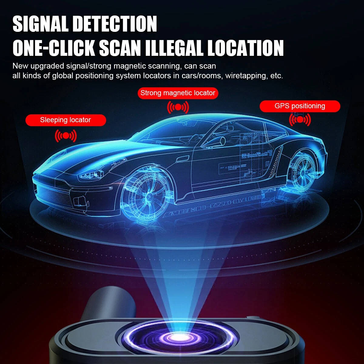 Smart Signal Detection Scanner for Hidden Cameras and Trackers