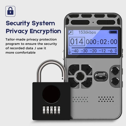 64GB Smart Digital Voice Recorder with MP3 Playback
