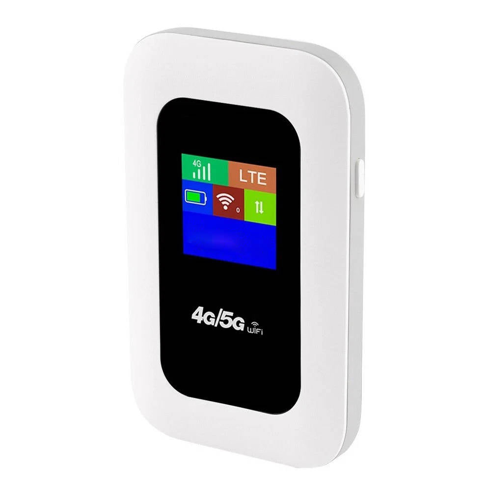 Portable 5G WiFi Hub with LCD Display and Long Battery Life