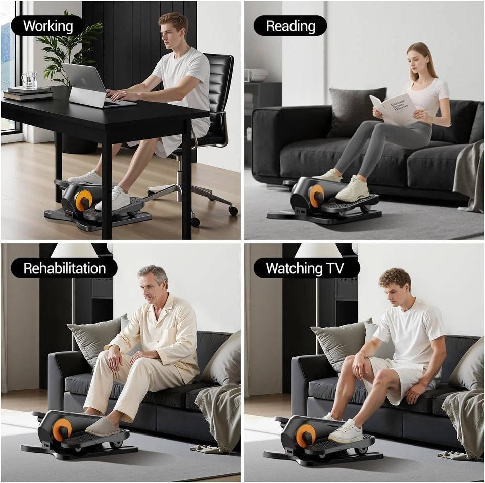 Compact Under-Desk Elliptical Trainer for Active Living