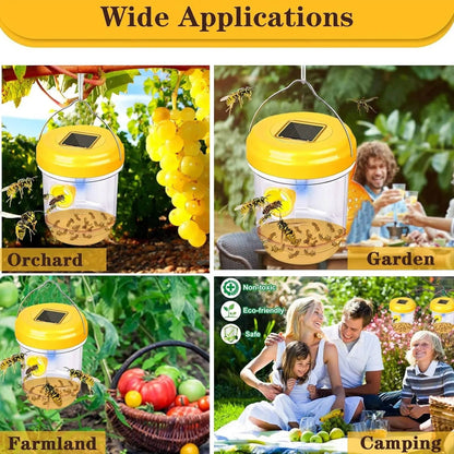 6-Pack Eco-Friendly Insect Trap with Solar UV Light