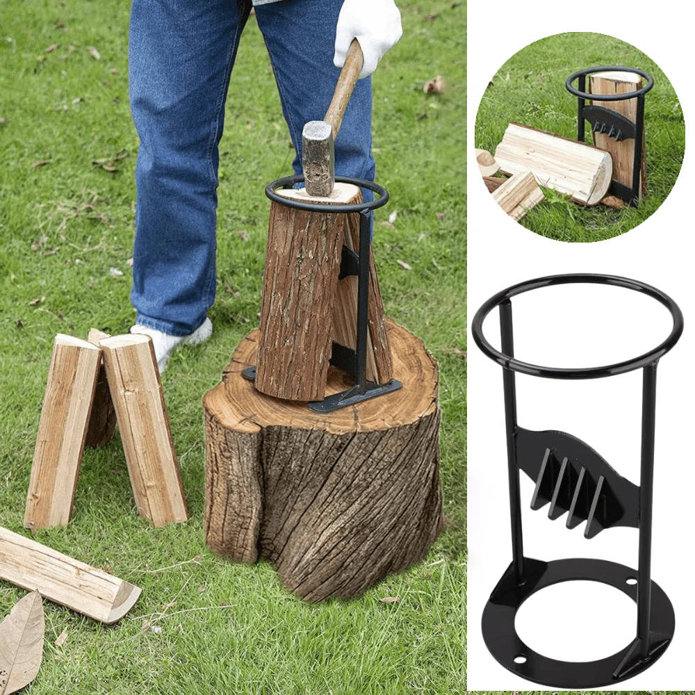 Effortless Log Splitter with Sturdy Base and Comfortable Grip