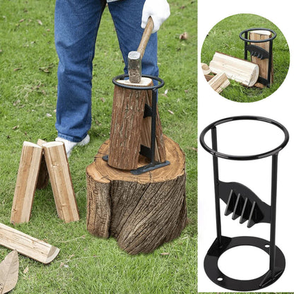 Effortless Log Splitter with Sturdy Base and Comfortable Grip