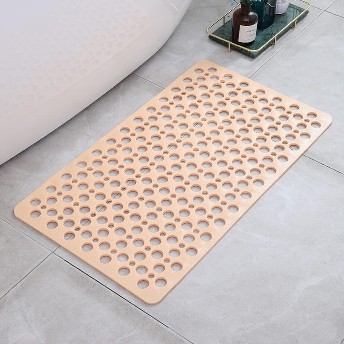 Non-Slip Shower Mat with Antimicrobial Protection and Textured Surface