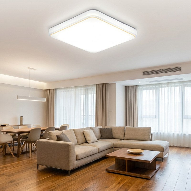 Ceiling Light Fixture – Square Design in Warm White or RGB Options