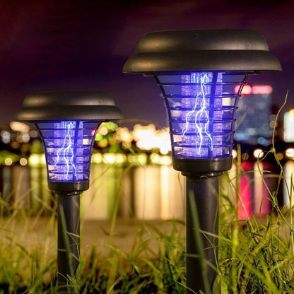 Ground Stake Insect Zapper Powered by Solar Energy