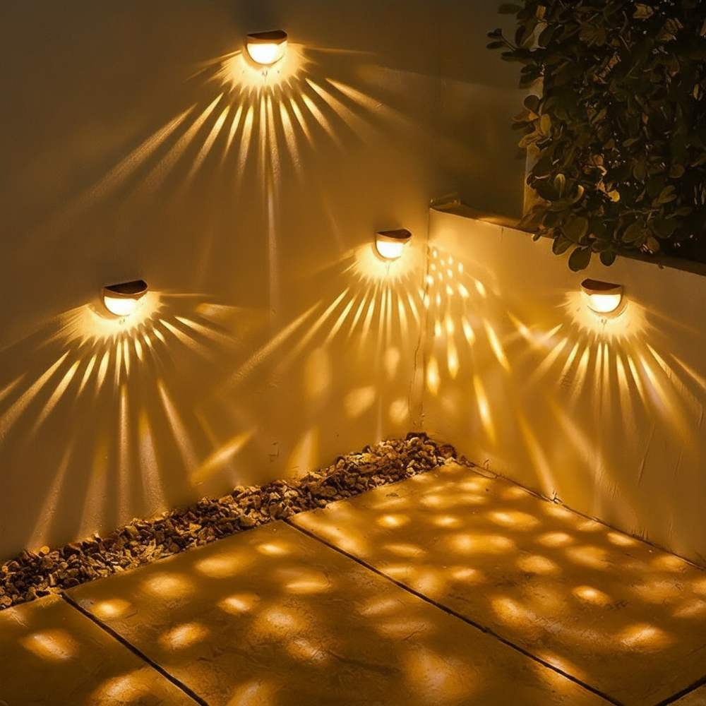 2-Pack of Solar Lights for Decorative Fence Lighting