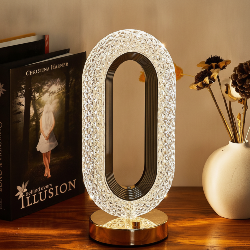 3-Color Rechargeable LED Crystal Lamp