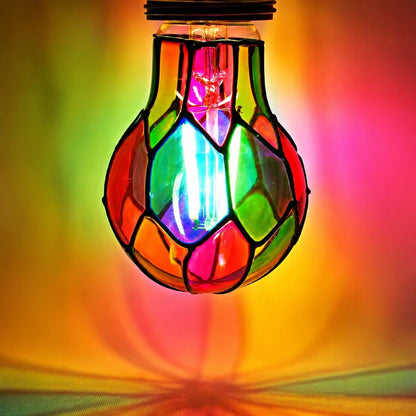 LED Light Bulbs with Leaded Glass – Set of 2