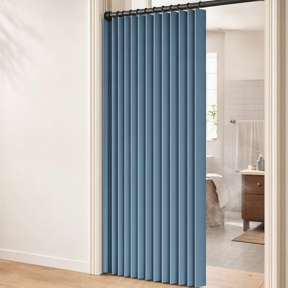 Magnetic Accordion Door Curtain – No-Drill Installation