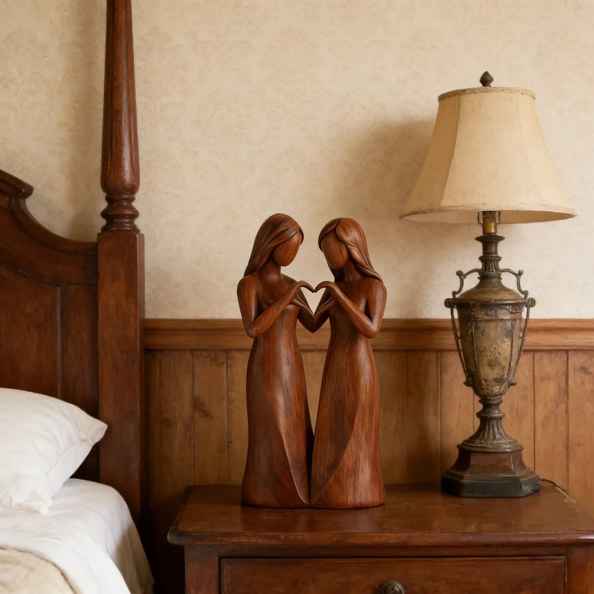 Decorative Resin Figures – Friendship-Themed Sculpture