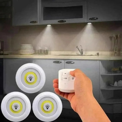 Remote-Controlled LED Puck Lights – Wireless Design