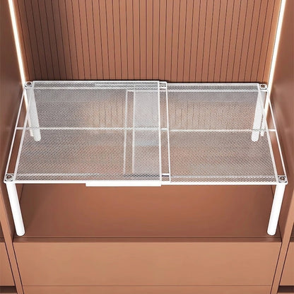 Adjustable Closet Shelf - Increases Storage Space