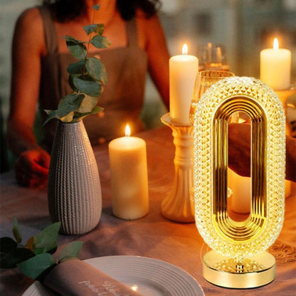 3-Color Rechargeable LED Crystal Lamp