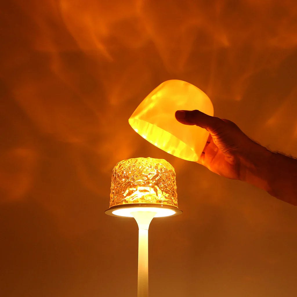 Table Lamp with Aurora Effect Projection