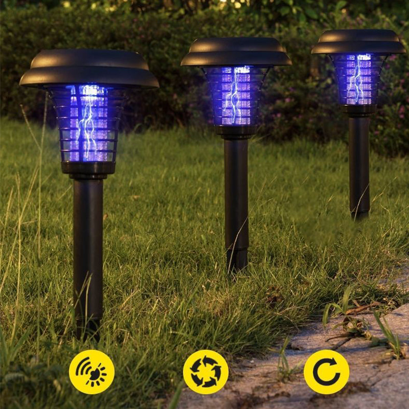Ground Stake Insect Zapper Powered by Solar Energy