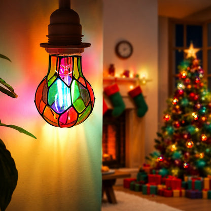 LED Light Bulbs with Leaded Glass – Set of 2