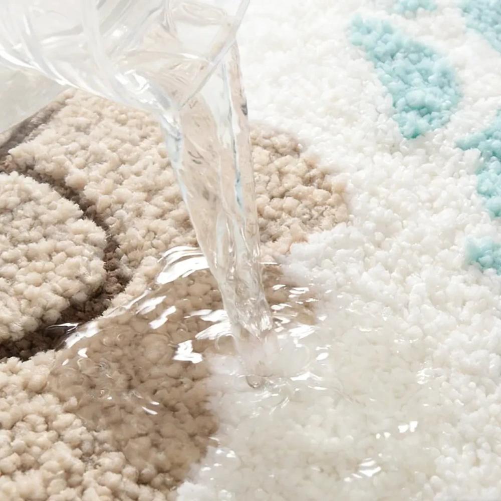 Ocean-Themed Soft Microfiber Bathroom Mat