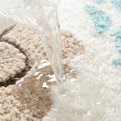 Ocean-Themed Soft Microfiber Bathroom Mat