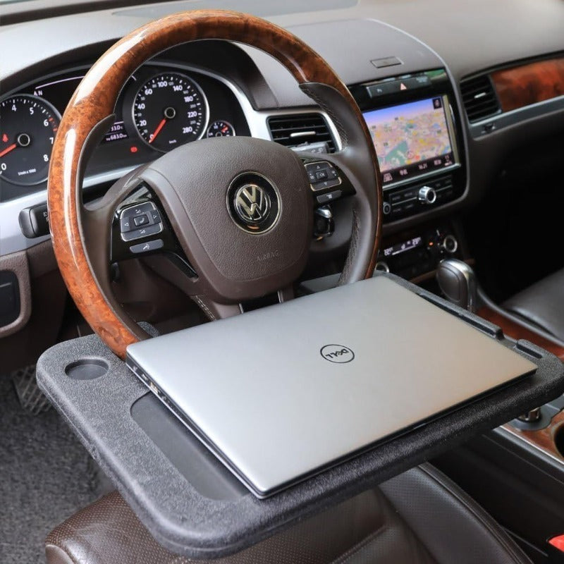 Desk for Car Steering Wheel with Beverage Holder