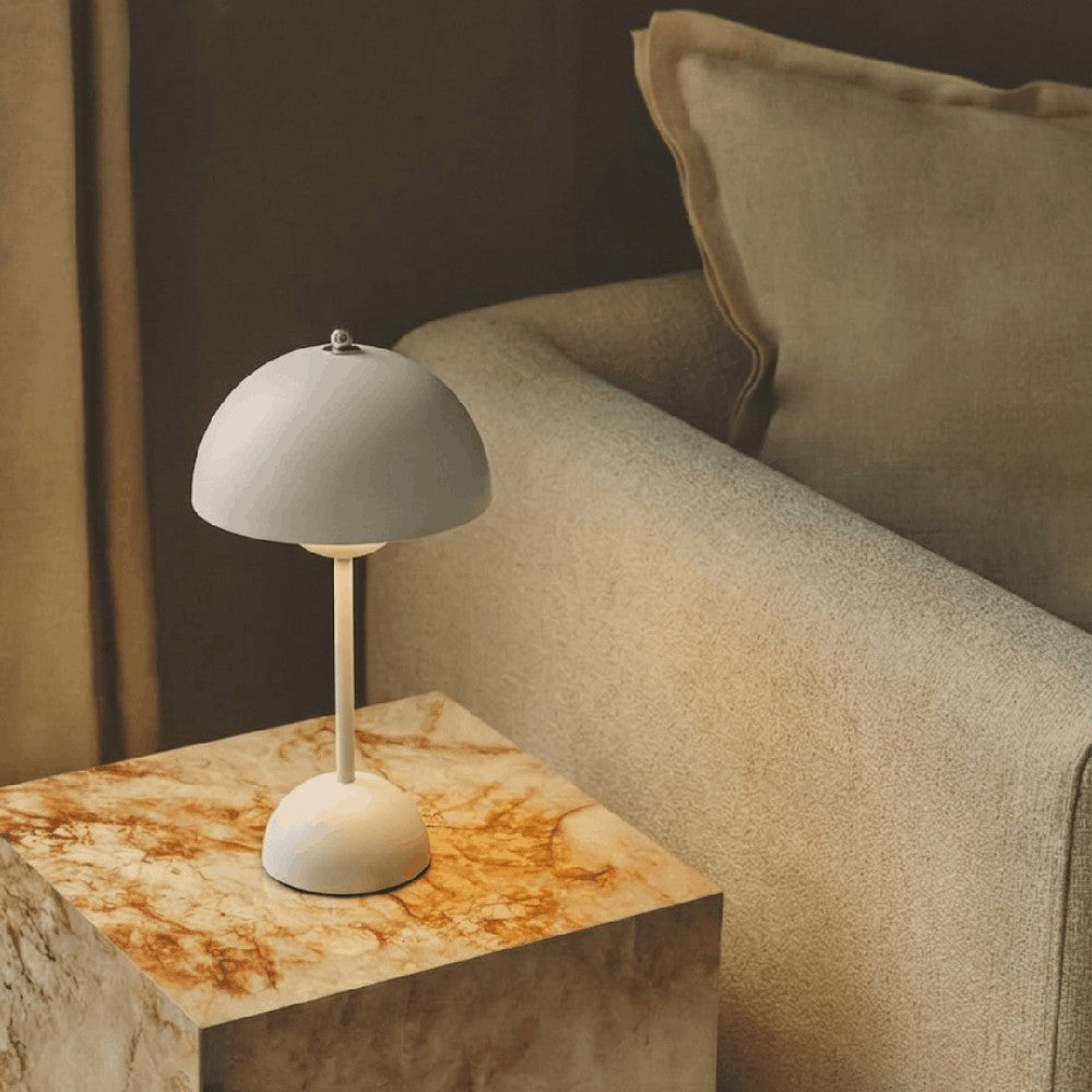 Table Lamp with Rechargeable Dome Shade