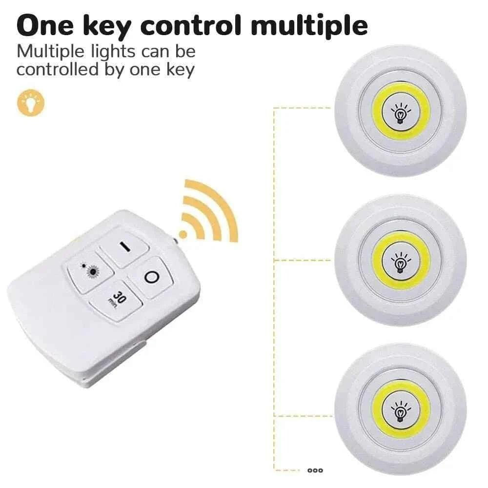 Remote-Controlled LED Puck Lights – Wireless Design