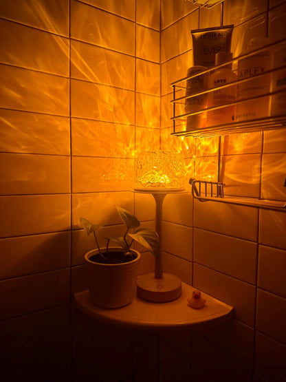 Table Lamp with Aurora Effect Projection