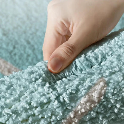 Ocean-Themed Soft Microfiber Bathroom Mat