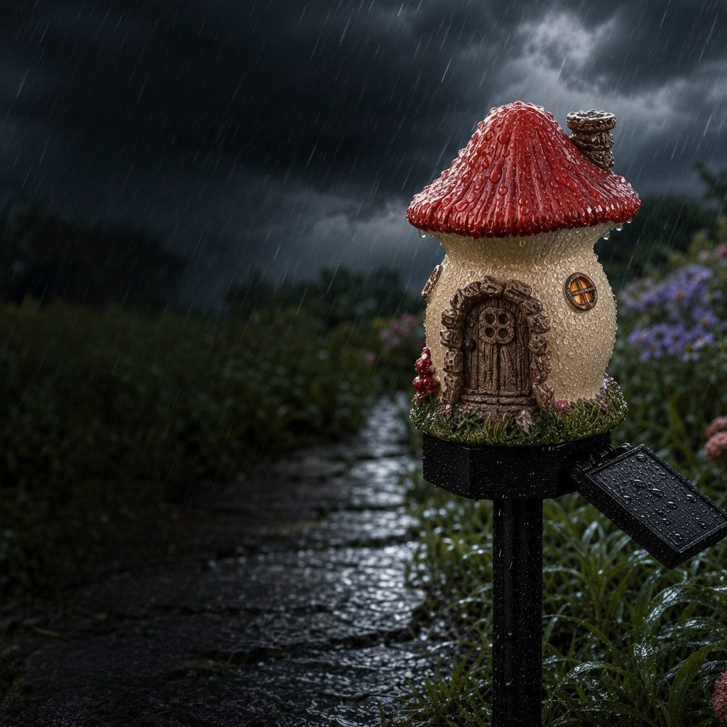 Fairy House Lights for Garden - Solar Powered, Set of 6 Designs