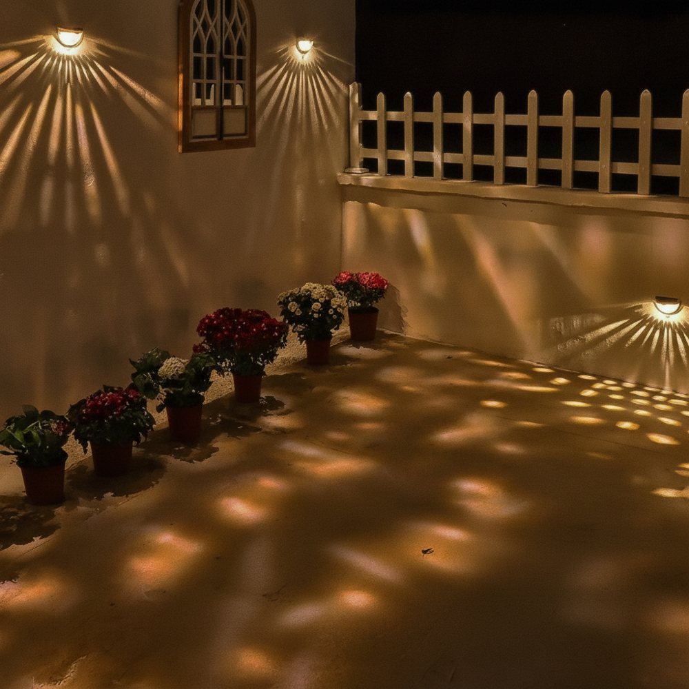 2-Pack of Solar Lights for Decorative Fence Lighting
