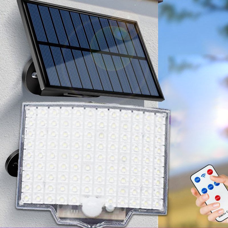 Motion-Activated Solar Light – 106 LEDs with Remote Access