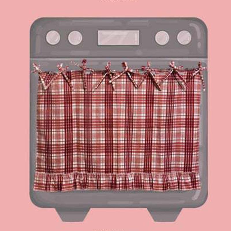 Plaid Oven Door Skirt with Ruffles