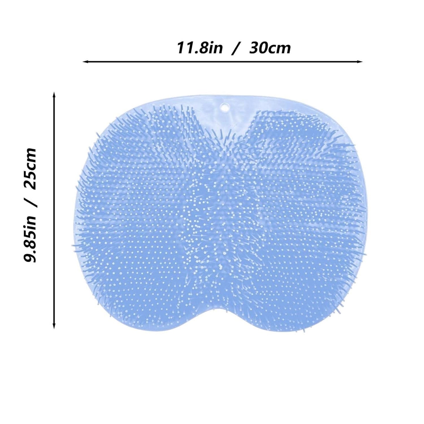 Foot Scrubber Mat Made of Silicone Featuring Suction Cups