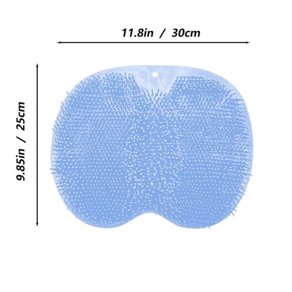 Foot Scrubber Mat Made of Silicone Featuring Suction Cups