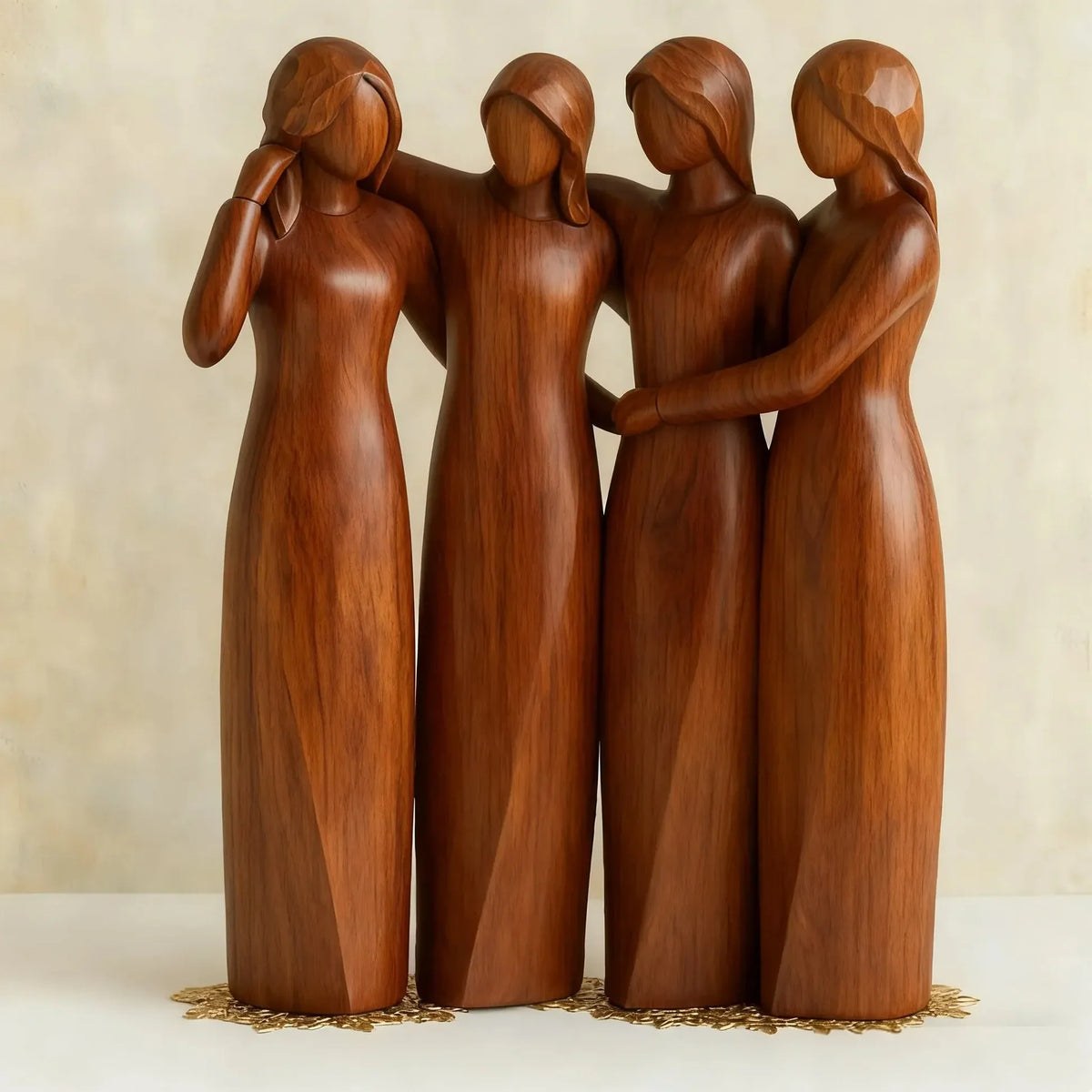 Decorative Resin Figures – Friendship-Themed Sculpture